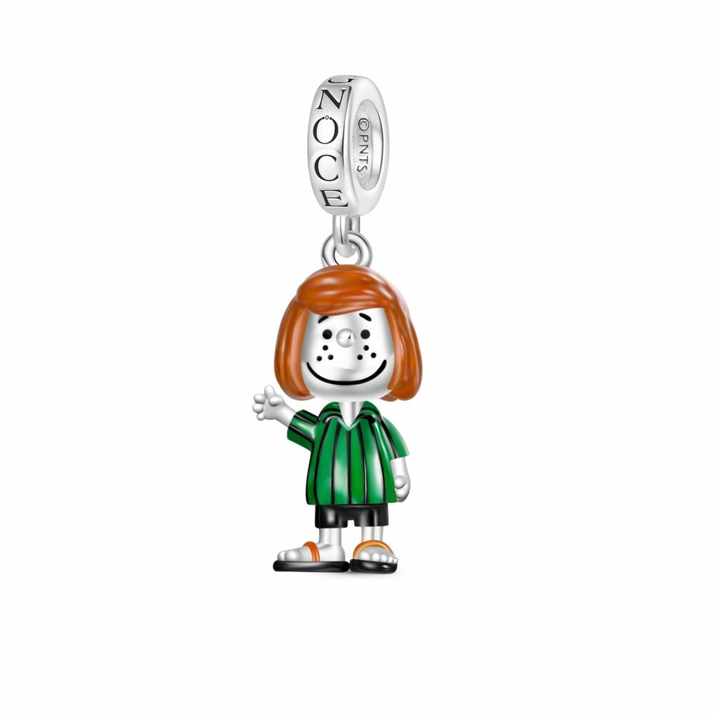 2053 Peanuts Snoopy Pendant Dangle Charm , S925 Sterling Silver Dangle